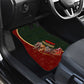 African Safari Animals Christmas Sleigh Car Mats Festive Wildlife Tribal Pattern Santa Sleigh