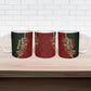 African Safari Animals Christmas Sleigh Ceramic Mug Festive Wildlife Tribal Pattern Santa Sleigh
