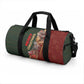African Safari Animals Christmas Sleigh Duffle Bag Festive Wildlife Tribal Pattern Santa Sleigh