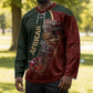 African Safari Animals Christmas Sleigh Hockey Jersey Festive Wildlife Tribal Pattern Santa Sleigh