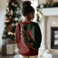 African Safari Animals Christmas Sleigh Kid Ugly Christmas Sweater Festive Wildlife Tribal Pattern Santa Sleigh