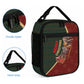 African Safari Animals Christmas Sleigh Lunch Bag Festive Wildlife Tribal Pattern Santa Sleigh