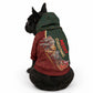 African Safari Animals Christmas Sleigh Pet Hoodie Festive Wildlife Tribal Pattern Santa Sleigh