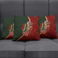 African Safari Animals Christmas Sleigh Pillow Cover Festive Wildlife Tribal Pattern Santa Sleigh