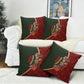 African Safari Animals Christmas Sleigh Pillow Cover Festive Wildlife Tribal Pattern Santa Sleigh