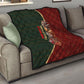 African Safari Animals Christmas Sleigh Quilt Festive Wildlife Tribal Pattern Santa Sleigh