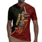 African Safari Animals Christmas Sleigh Rugby Jersey Festive Wildlife Tribal Pattern Santa Sleigh