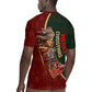 African Safari Animals Christmas Sleigh Rugby Jersey Festive Wildlife Tribal Pattern Santa Sleigh