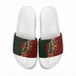 African Safari Animals Christmas Sleigh Slide Sandals Festive Wildlife Tribal Pattern Santa Sleigh