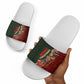 African Safari Animals Christmas Sleigh Slide Sandals Festive Wildlife Tribal Pattern Santa Sleigh