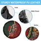 African Safari Animals Christmas Sleigh Spare Tire Cover Festive Wildlife Tribal Pattern Santa Sleigh