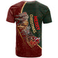 African Safari Animals Christmas Sleigh T shirt Festive Wildlife Tribal Pattern Santa Sleigh