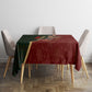 African Safari Animals Christmas Sleigh Tablecloth Festive Wildlife Tribal Pattern Santa Sleigh