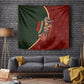 African Safari Animals Christmas Sleigh Tapestry Festive Wildlife Tribal Pattern Santa Sleigh