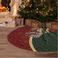 African Safari Animals Christmas Sleigh Tree Skirt Festive Wildlife Tribal Pattern Santa Sleigh