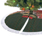 African Safari Animals Christmas Sleigh Tree Skirt Festive Wildlife Tribal Pattern Santa Sleigh