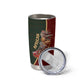 African Safari Animals Christmas Sleigh Tumbler Cup Festive Wildlife Tribal Pattern Santa Sleigh