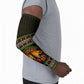 African Safari Black Santa Christmas Arm Sleeves Ugly Pattern Sunset Baobab Tree Africa Map