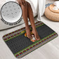 African Safari Black Santa Christmas Bathroom Set Ugly Pattern Sunset Baobab Tree Africa Map