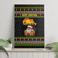 African Safari Black Santa Christmas Canvas Wall Art Ugly Pattern Sunset Baobab Tree Africa Map