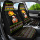 African Safari Black Santa Christmas Car Seat Cover Ugly Pattern Sunset Baobab Tree Africa Map