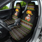 African Safari Black Santa Christmas Car Seat Cover Ugly Pattern Sunset Baobab Tree Africa Map