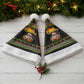 African Safari Black Santa Christmas Santa Hat Ugly Pattern Sunset Baobab Tree Africa Map