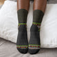 African Safari Black Santa Christmas Crew Socks Ugly Pattern Sunset Baobab Tree Africa Map