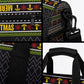 African Safari Black Santa Christmas Duffle Bag Ugly Pattern Sunset Baobab Tree Africa Map