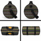 African Safari Black Santa Christmas Duffle Bag Ugly Pattern Sunset Baobab Tree Africa Map