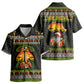 African Safari Black Santa Christmas Kid Hawaiian Shirt Ugly Pattern Sunset Baobab Tree Africa Map