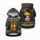 African Safari Black Santa Christmas Pet Hoodie Ugly Pattern Sunset Baobab Tree Africa Map