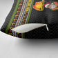 African Safari Black Santa Christmas Pillow Cover Ugly Pattern Sunset Baobab Tree Africa Map