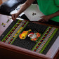 African Safari Black Santa Christmas Puzzle Ugly Pattern Sunset Baobab Tree Africa Map