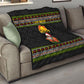 African Safari Black Santa Christmas Quilt Ugly Pattern Sunset Baobab Tree Africa Map