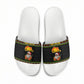 African Safari Black Santa Christmas Slide Sandals Ugly Pattern Sunset Baobab Tree Africa Map
