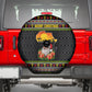 African Safari Black Santa Christmas Spare Tire Cover Ugly Pattern Sunset Baobab Tree Africa Map