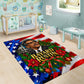 Bayard Rustin American Flag Christmas Area Rug Civil Rights Leader March On Washington Holiday