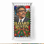 Bayard Rustin American Flag Christmas Baby Bed Cover Civil Rights Leader March On Washington Holiday