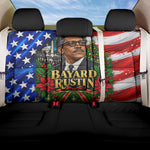 Bayard Rustin American Flag Christmas Back Car Seat Cover Civil Rights Leader March On Washington Holiday