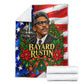 Bayard Rustin American Flag Christmas Blanket Civil Rights Leader March On Washington Holiday