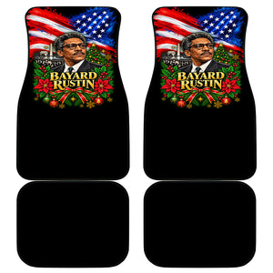 Bayard Rustin American Flag Christmas Car Mats Civil Rights Leader March On Washington Holiday