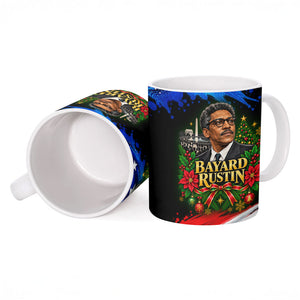 Bayard Rustin American Flag Christmas Ceramic Mug Civil Rights Leader March On Washington Holiday