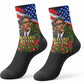 Bayard Rustin American Flag Christmas Crew Socks Civil Rights Leader March On Washington Holiday