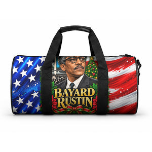 Bayard Rustin American Flag Christmas Duffle Bag Civil Rights Leader March On Washington Holiday