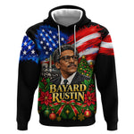 Bayard Rustin American Flag Christmas Hoodie Civil Rights Leader March On Washington Holiday