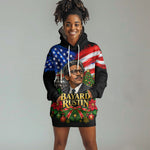 Bayard Rustin American Flag Christmas Hoodie Dress Civil Rights Leader March On Washington Holiday