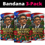 Bayard Rustin American Flag Christmas Neck Gaiter Civil Rights Leader March On Washington Holiday