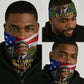 Bayard Rustin American Flag Christmas Neck Gaiter Civil Rights Leader March On Washington Holiday