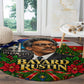 Bayard Rustin American Flag Christmas Round Carpet Civil Rights Leader March On Washington Holiday